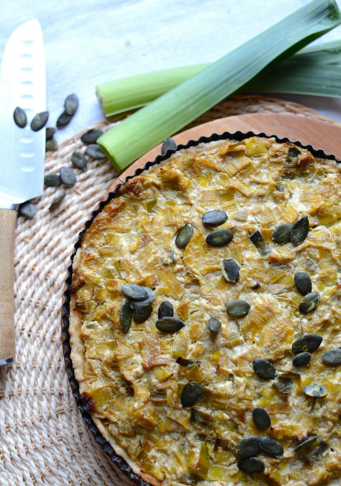 Tarte aux poireaux #végétal