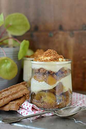 Tiramisu mirabelles et Spéculoos Jours Heureux #partenariat