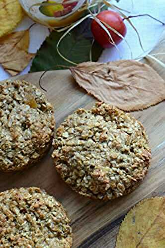 Cookies flocons d'avoine compote pomme poire caramel Jours Heureux