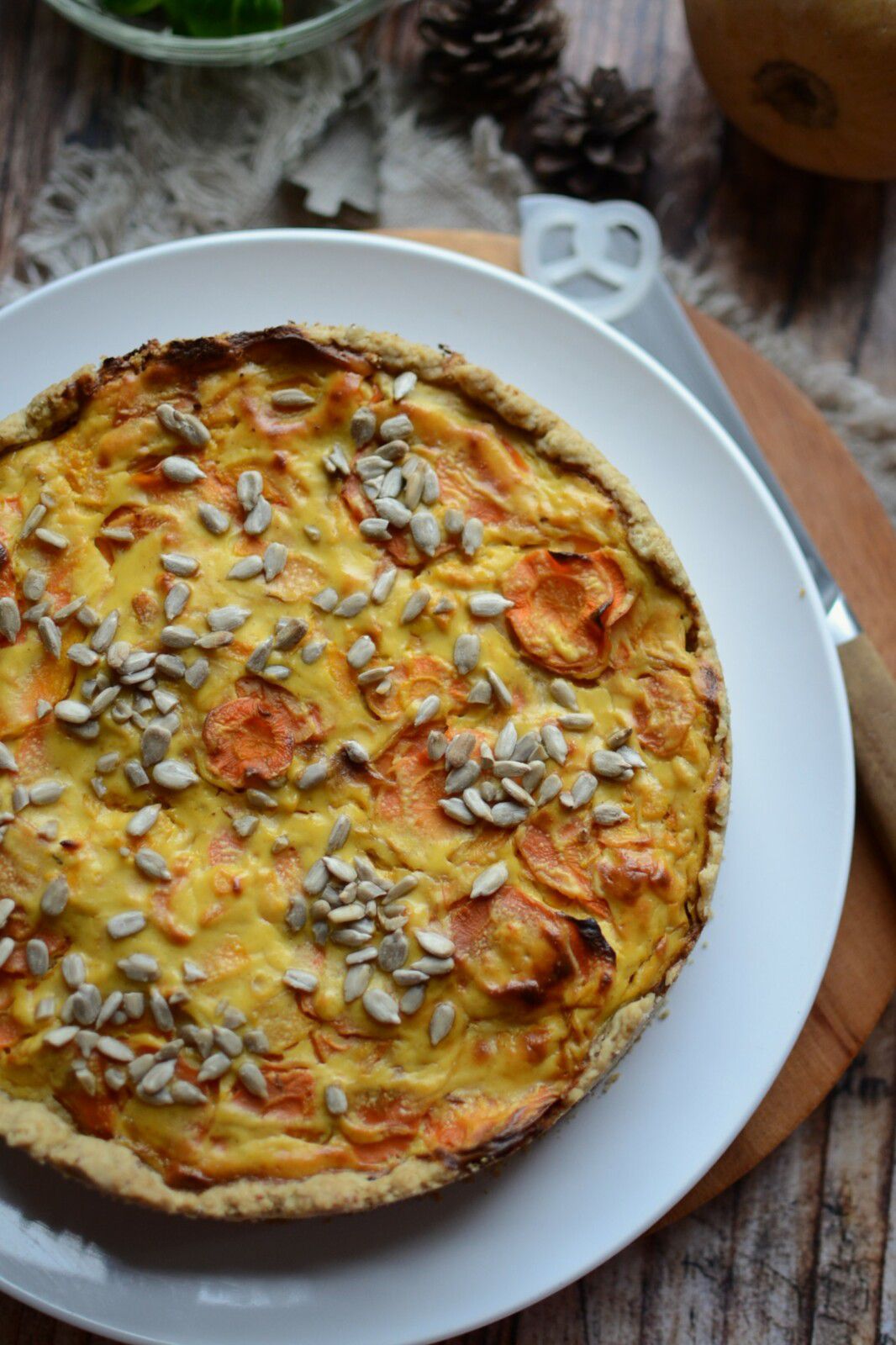 Tarte carottes courge et ricotta #végétarien