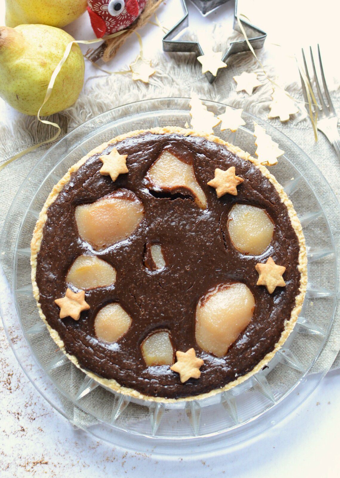 Tarte poires chocolat