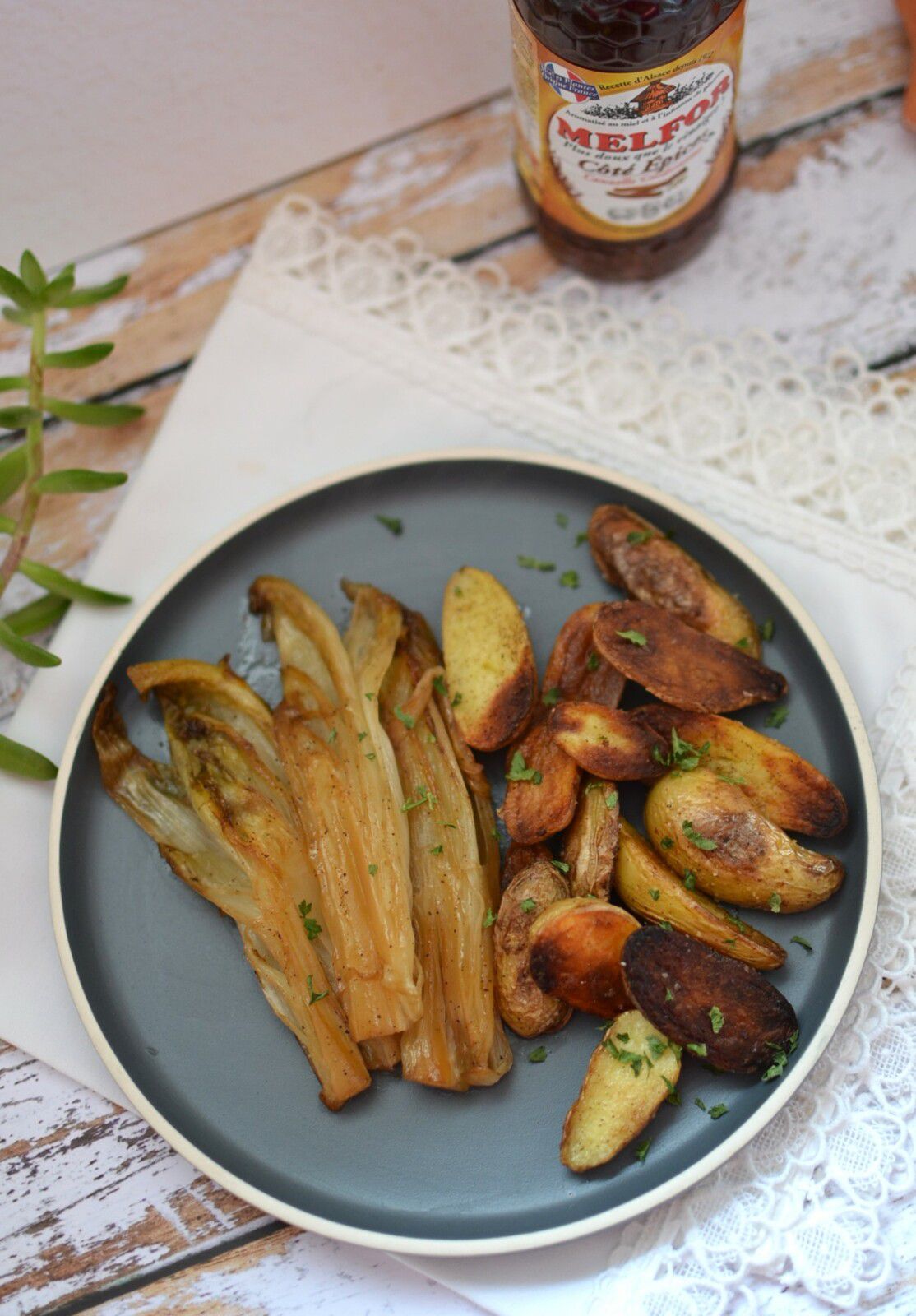 Endives braisées et Melfor Côté Epices #partenariat