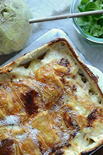 Gratin de rutabaga au Roblochon #végétarien