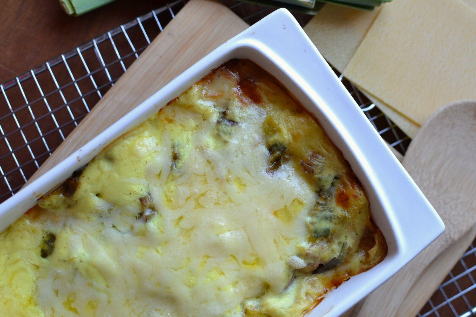 Lasagne poireaux pleurotes #végétarien