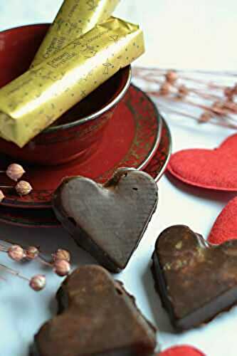 Petits coeurs chocolat et crêpes dentelles bretonnes Jours Heureux - Saint Valentin