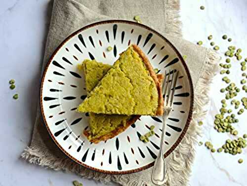 Tarte aux pois cassés et cumin #végétarien