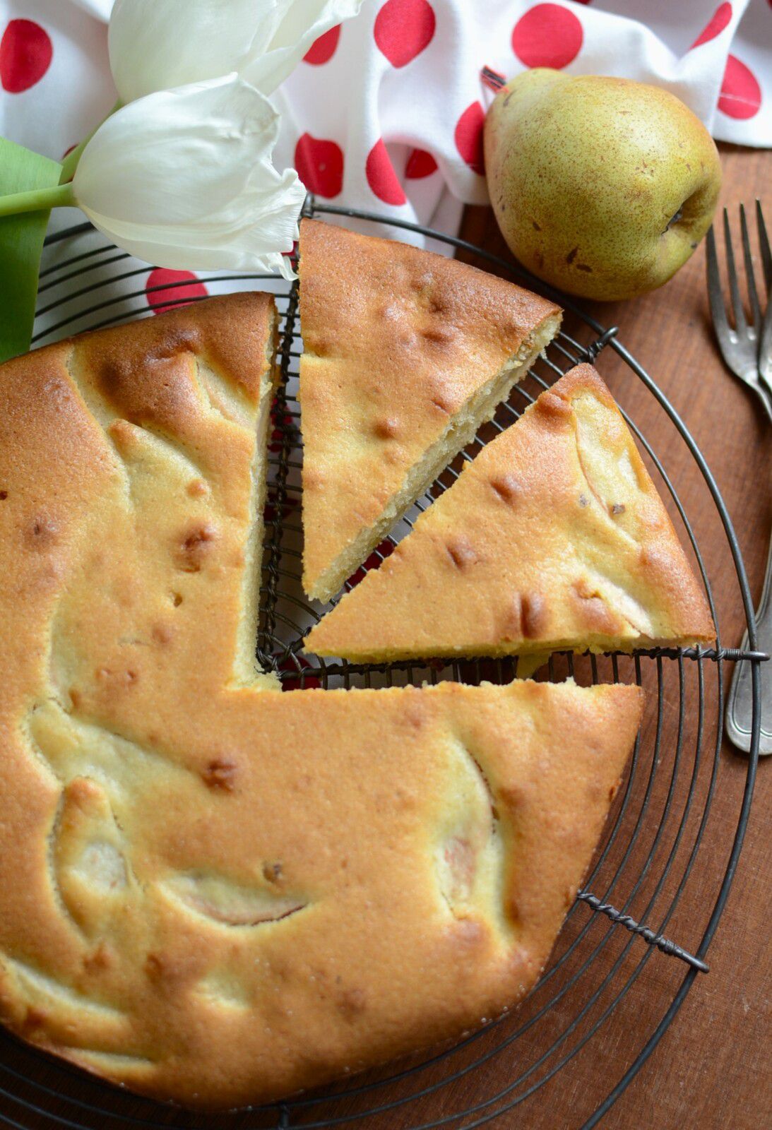 Gateau facile à la poire 
