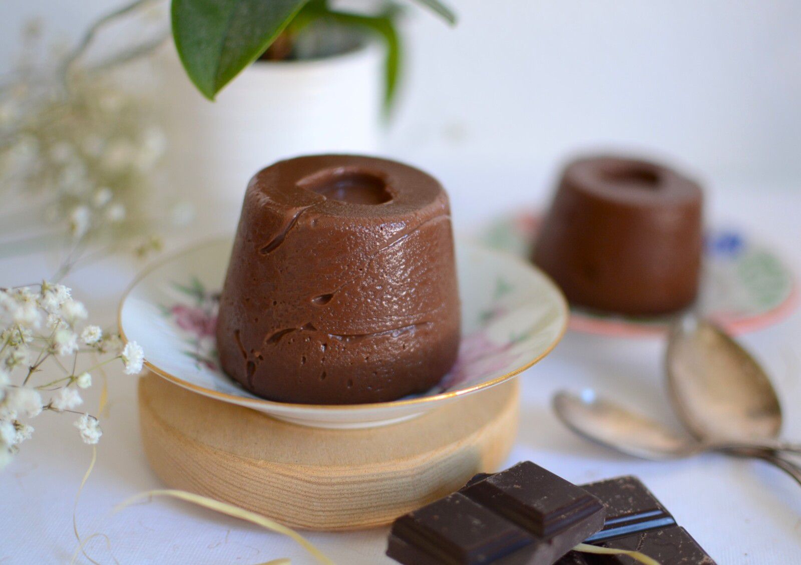Budino al ciocolato - flan au chocolat