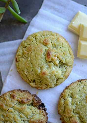 Cookies chocolat blanc et thé vert