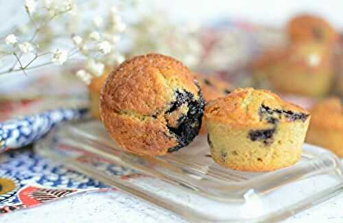 Mini muffins flocons d'avoine myrtilles