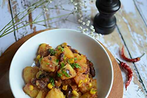 Poêlée de pommes de terre à la Méxicaine #vég