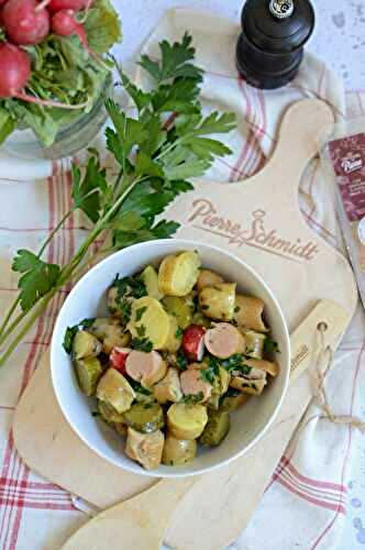 Salade de rattes, radis et knacks Pierre Schmidt #partenariat