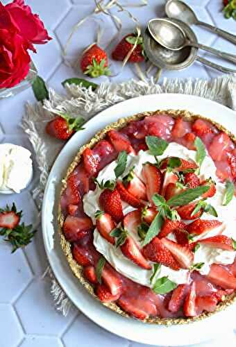 Tarte aux fraises sans cuisson