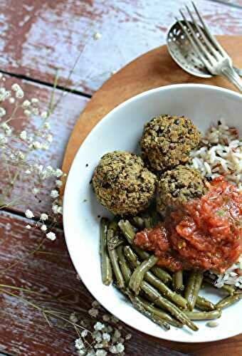 Boulettes de lentilles noisettes tomates séchées #végétarien