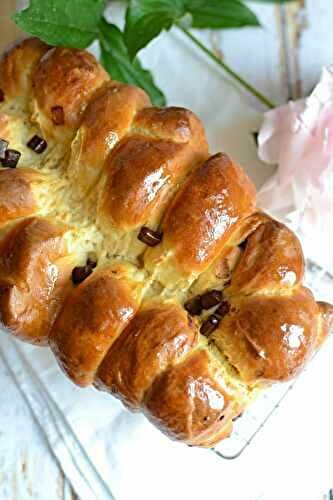 Brioche moelleuse aux pépites de chocolat