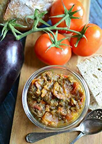 Tartinade d'aubergine et tomates #vég