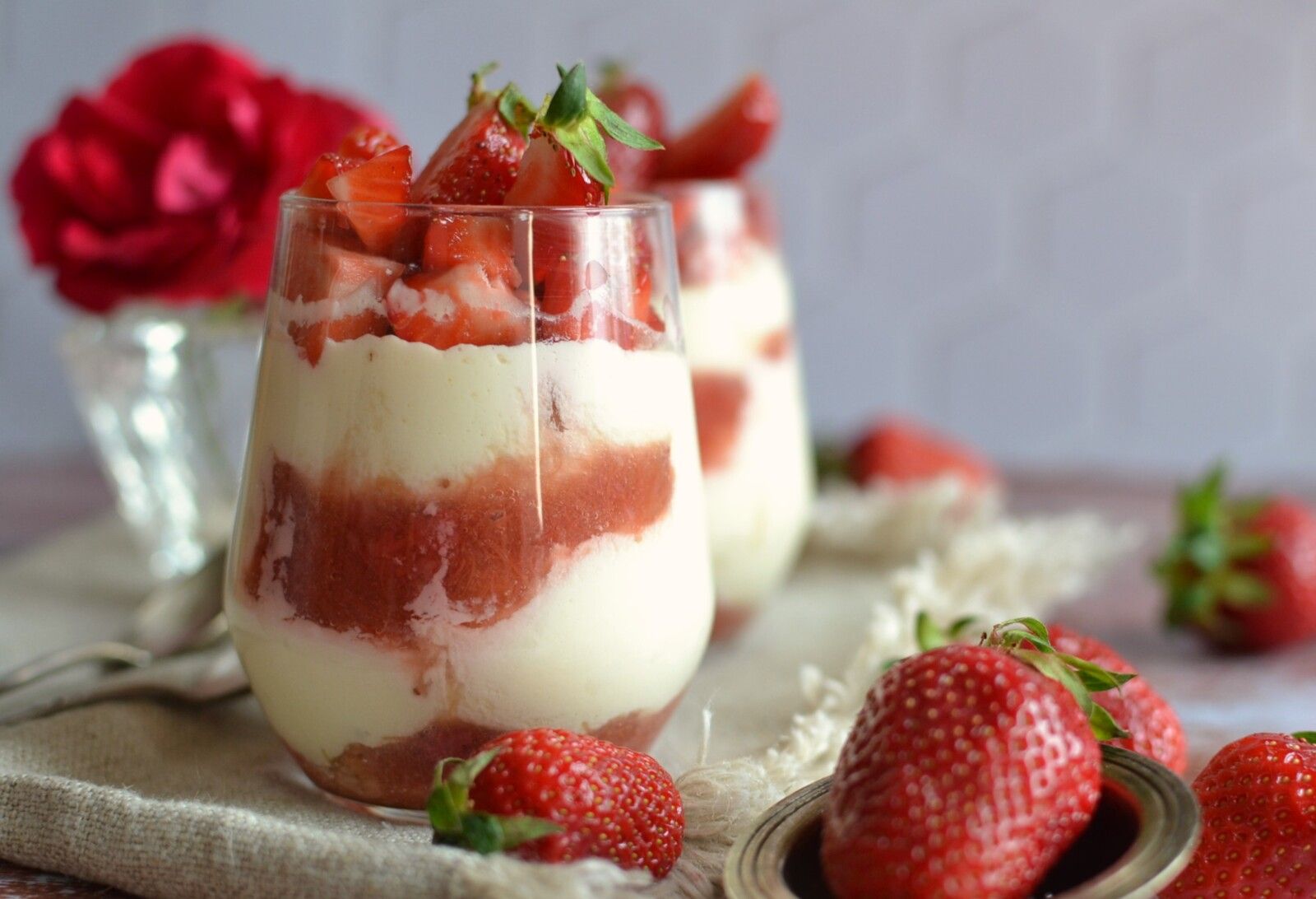 Tiramisu rhubarbe fraises