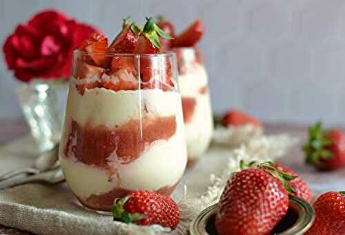 Tiramisu rhubarbe fraises