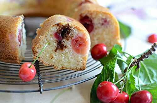 Cake cerises coco