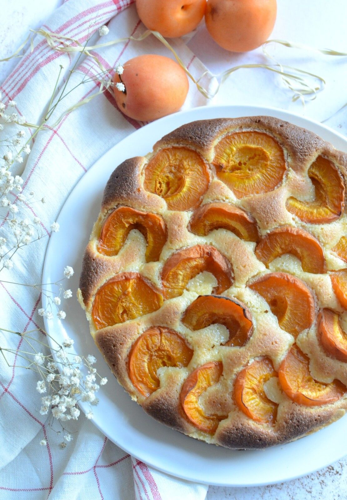 Tarte abricots amandes