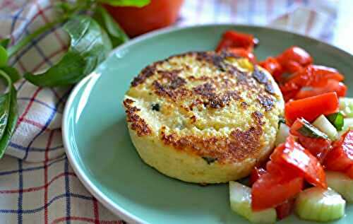 Galettes de semoule aux haricots et tomates séchées #végétarien