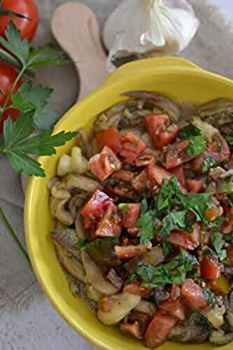Salade d'aubergines et de tomates #vég