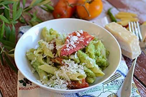 Pâtes coulis de brocoli et tomates rôties #végétarien