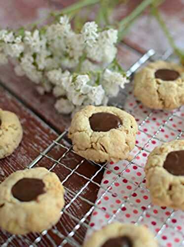 Biscuits aux flocons d'avoine, purée de cacahouète et chocolat #vég