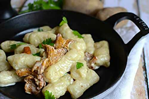 Gnocchi aux girolles #végétarien
