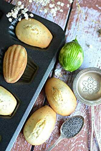Madeleines citron vert pavot