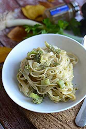 One pan pasta brocoli poireau #végétarien