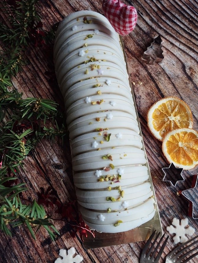 Ma Buche de Noel pistache framboises #facile à faire