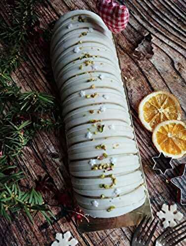 Ma Buche de Noel pistache framboises #facile à faire