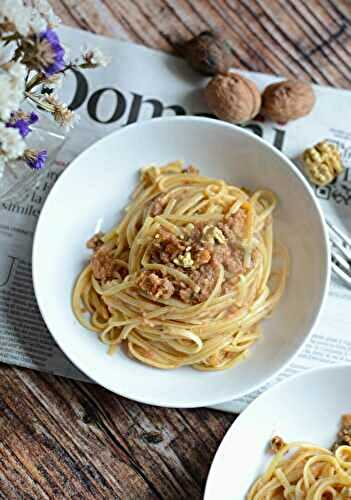 Pâtes et bolognaise de chou fleur et noix #vég