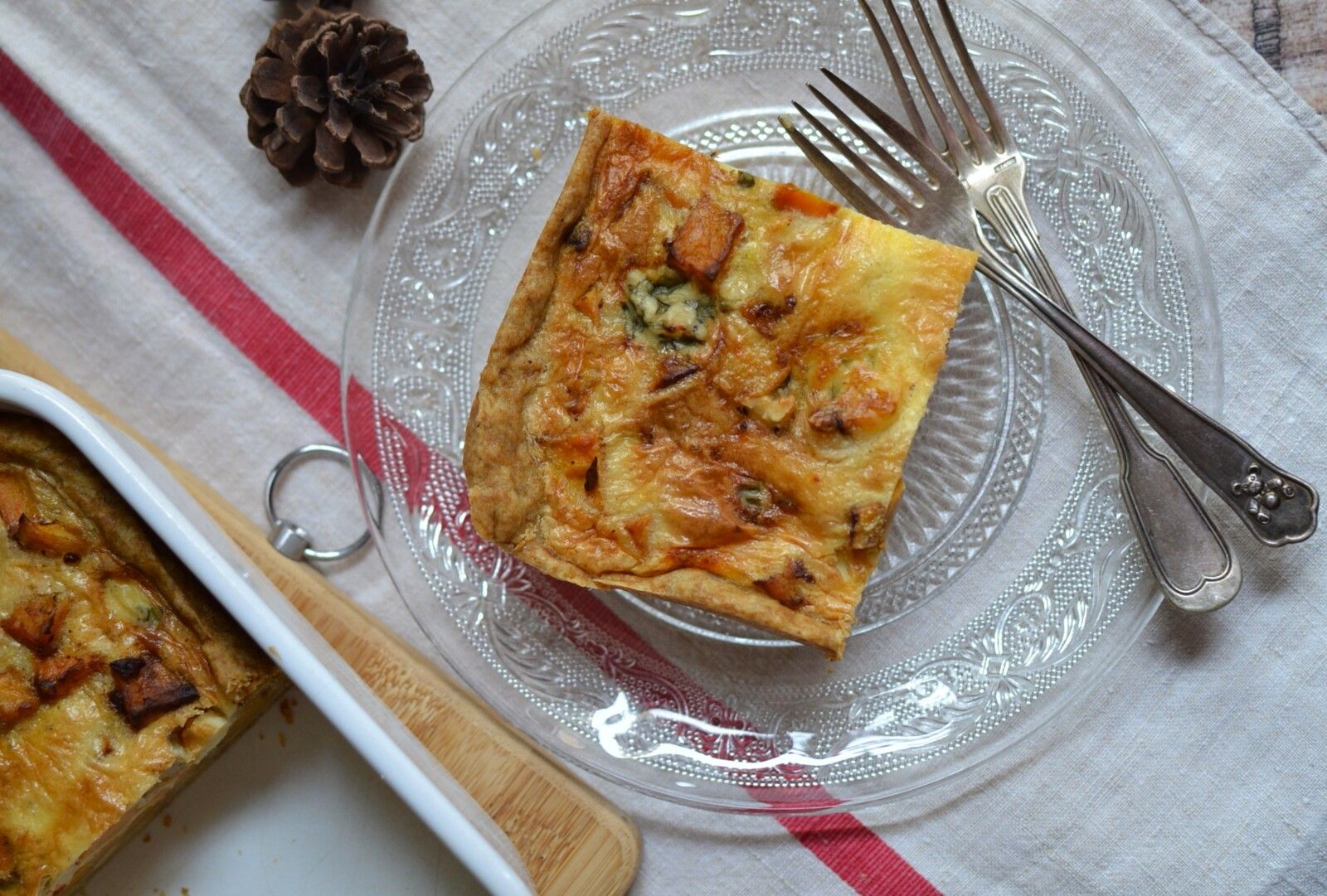 Tarte à la patate douce et fromage bleu #végétarien