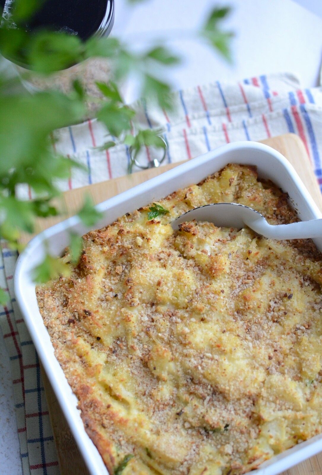 Gratin chou fleur pommes de terre et fromage #végétarien