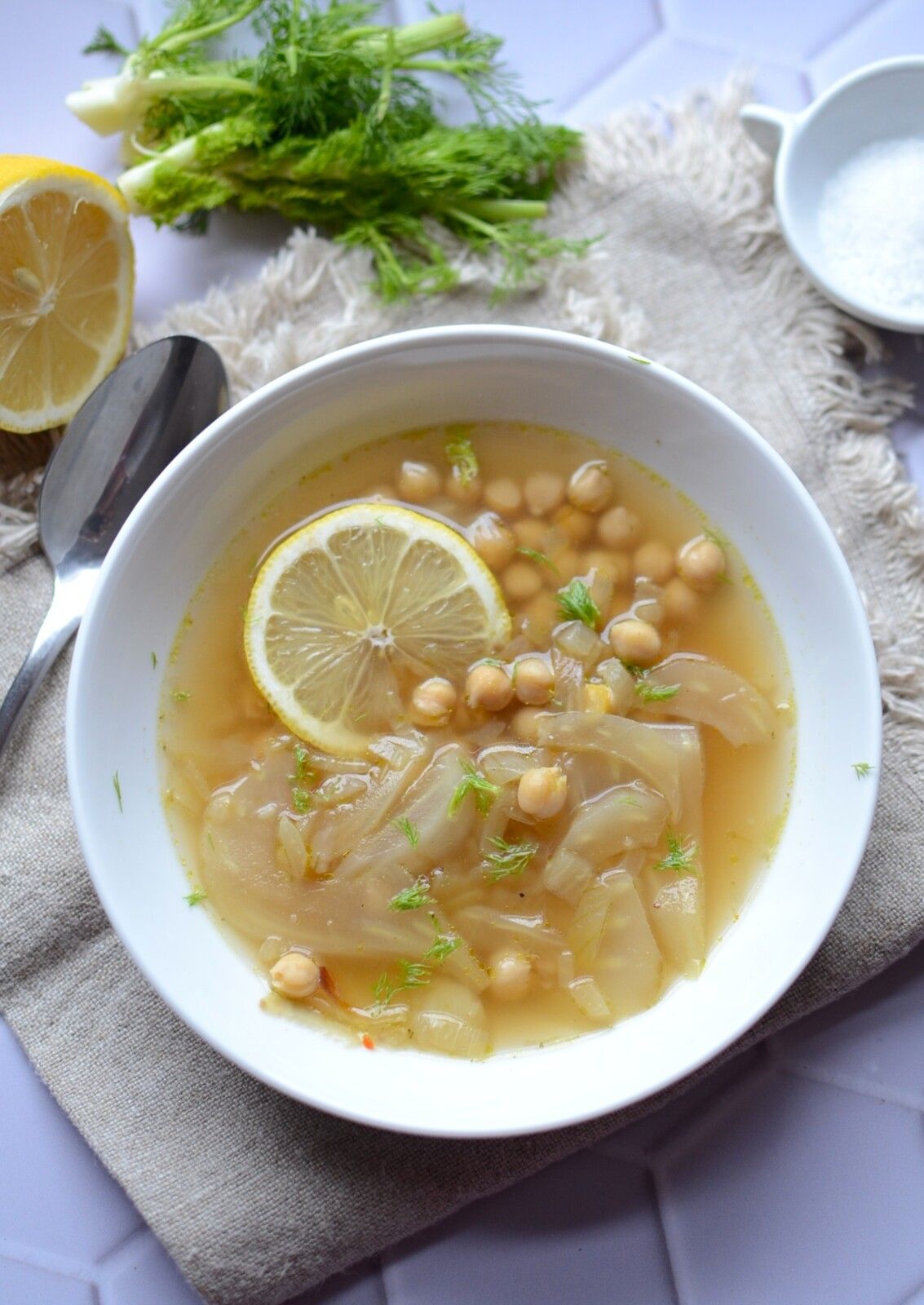 Soupe au fenouil et pois chiches #végétal