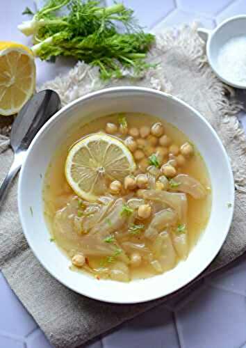 Soupe au fenouil et pois chiches #végétal