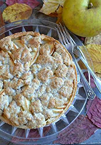 Tarte aux pommes et crumble à la noisette