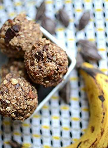 Boules energy banane flocons d'avoine #vég