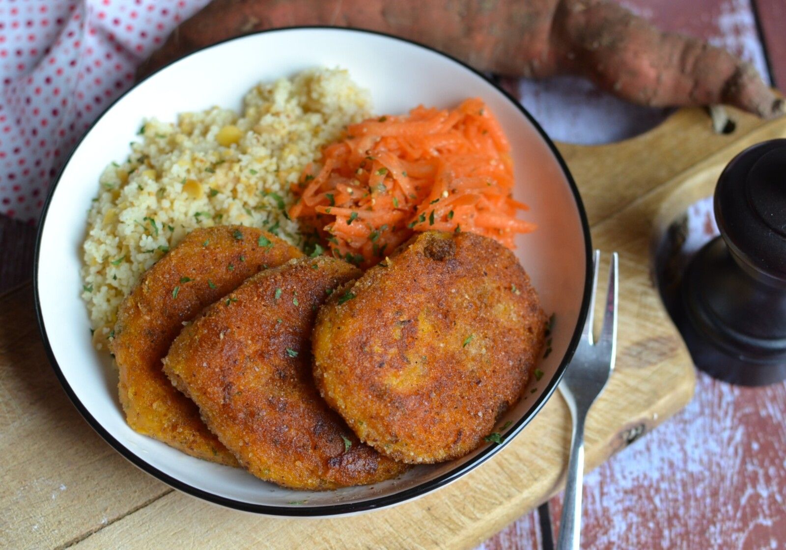 Galettes de patate douce - sans oeuf