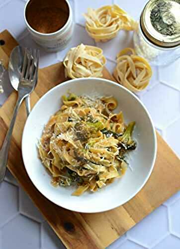 One pan pasta épinards brocoli #végétarien