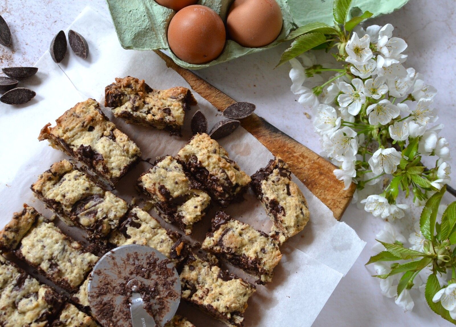 Cookies barres au chocolat