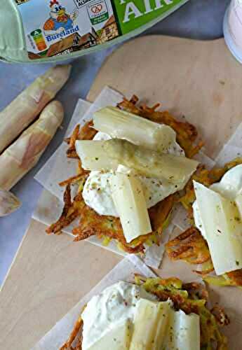 Galettes de pommes de terre et asperges #végétarien