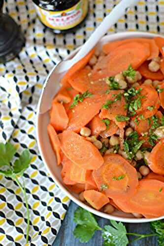 Salade  de carottes cuites et pois chiches #vég