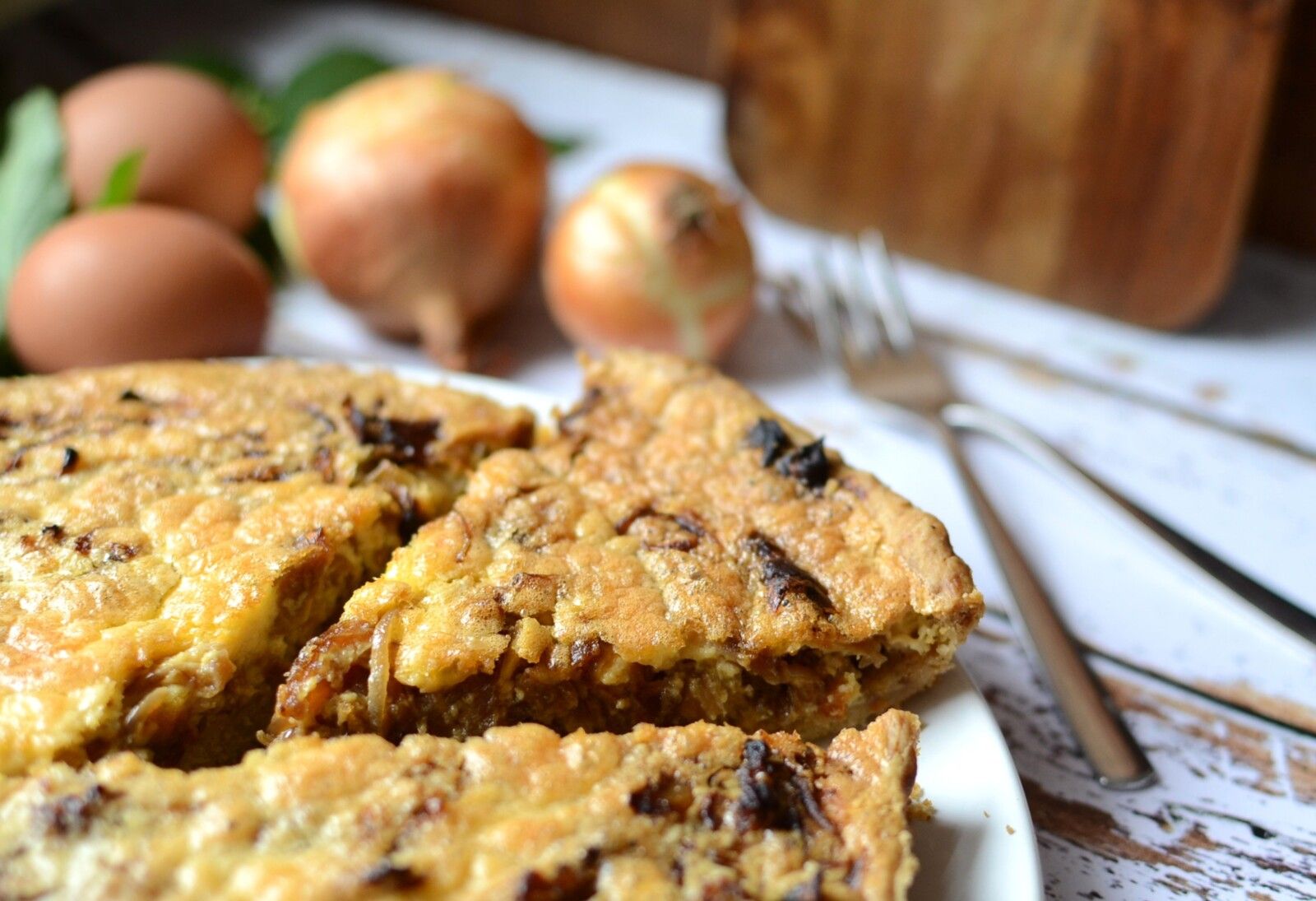Tarte à l'oignon #végétarien