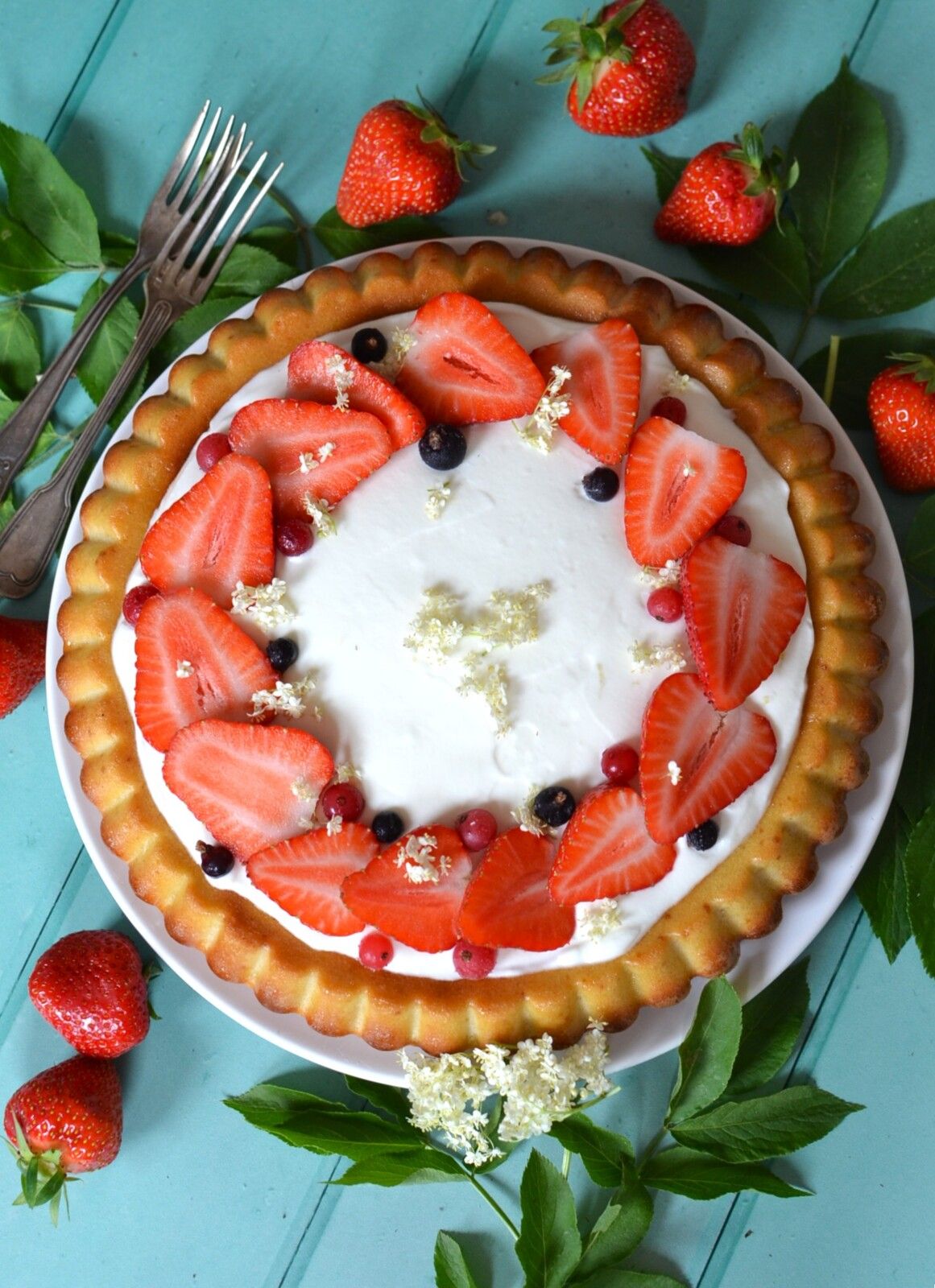 Tarte fraises yaourt