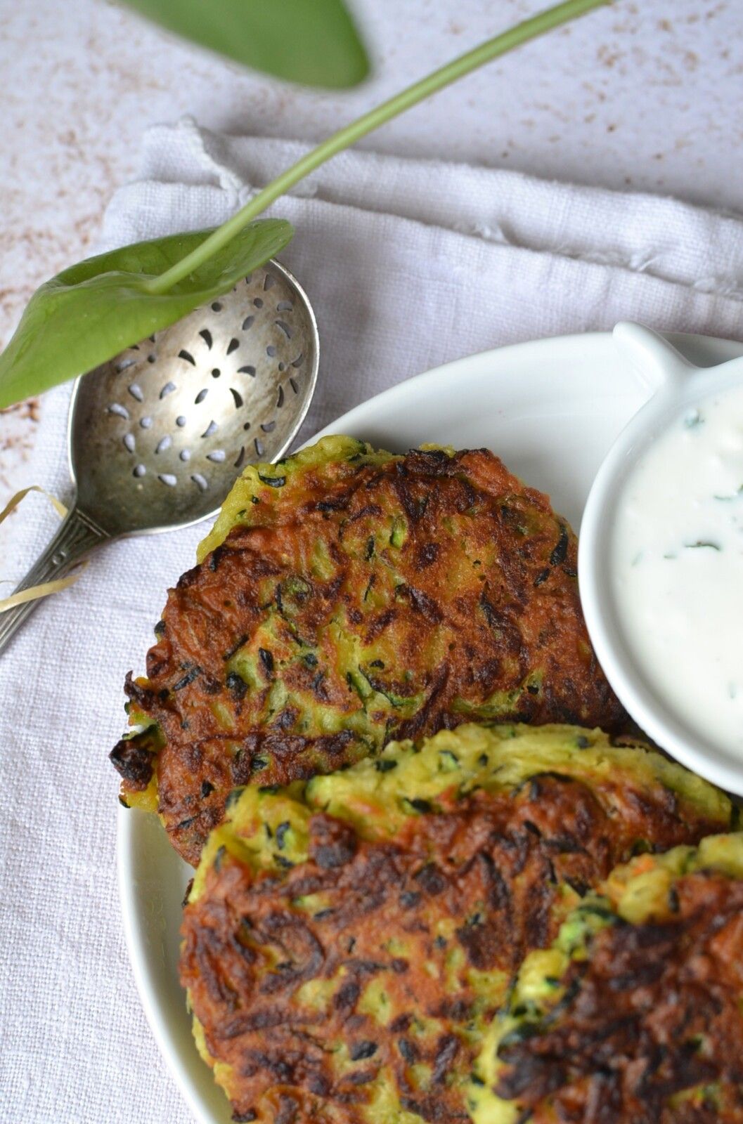 Galettes de courgettes #sans oeuf