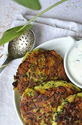 Galettes de courgettes #sans oeuf