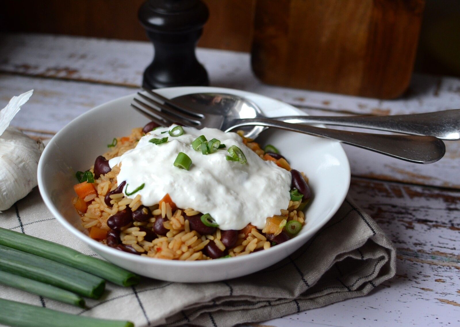 Riz aux haricots rouges, carotte et stracciatella #végétarien